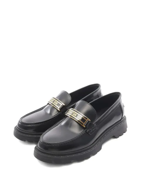 Christian Dior Pre-Owned 2010s hardware loafers Black 1039738