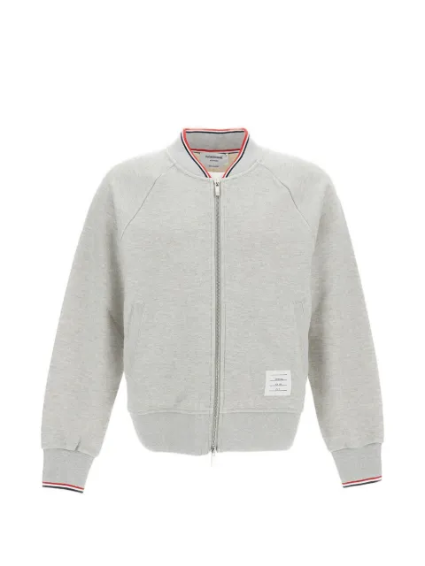 Thom Browne zip-up bomber jacket Grey MJT599AJ0249