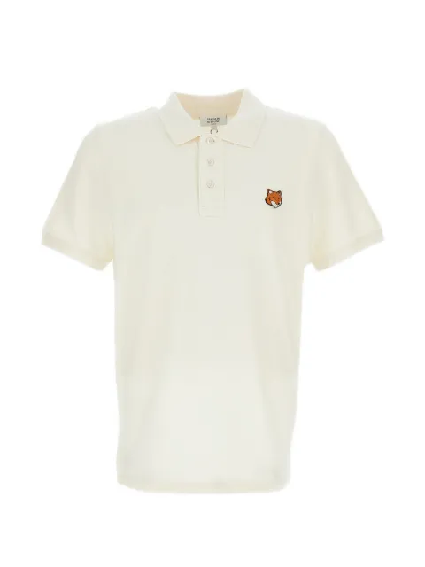 Maison Kitsuné Fox Head polo shirt Neutrals PM00209KP0002