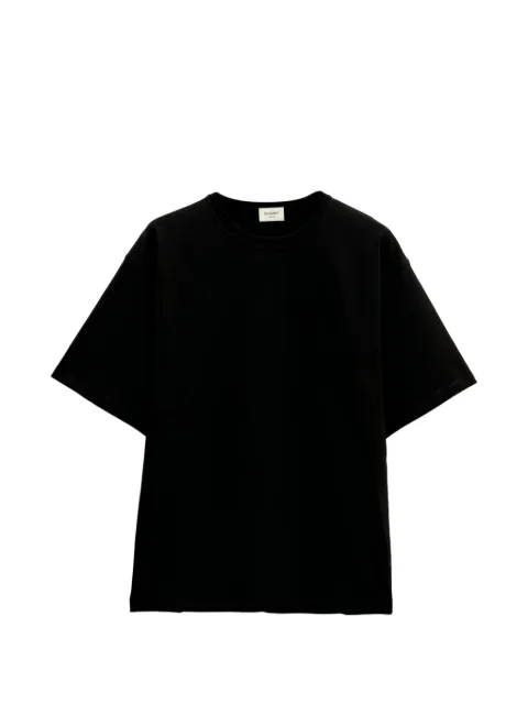 Saint Laurent logo-embroidered T-shirt Black 862769Y38AK