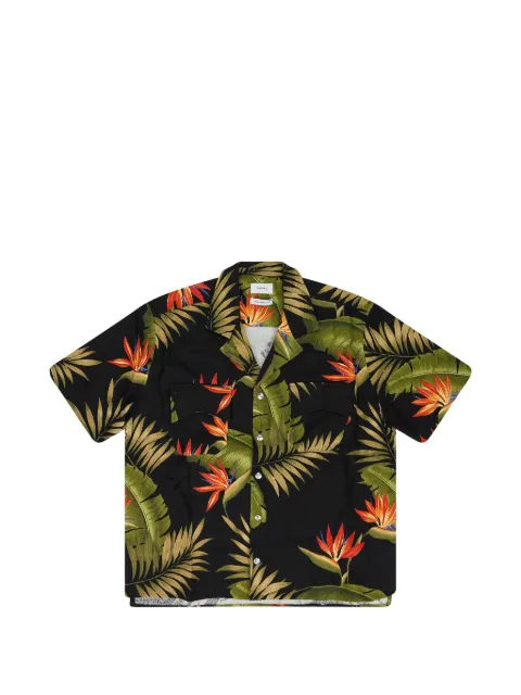 RHUDE buttoned print shirt Black RHDMTPS0095
