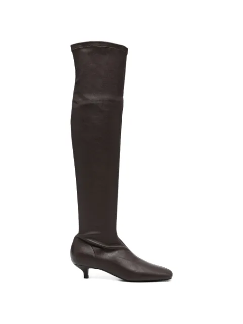 TOTEME nappa knee-high boots Brown 261WAS0267LE0193102