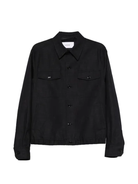 Lardini button pocket cotton jacket Black PARONOPAIF66502850