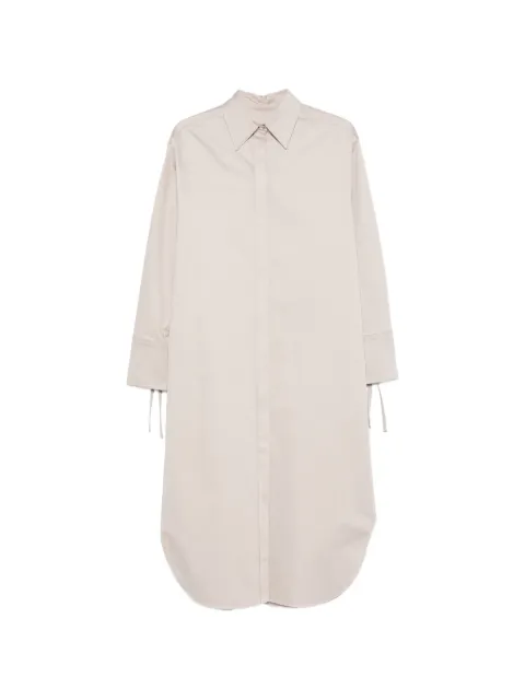 Agnona cuff-tie midi dress Neutrals TR1103YU2112