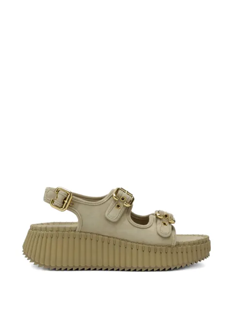 Chloé buckle-strap sandals Green CH26S17KVI