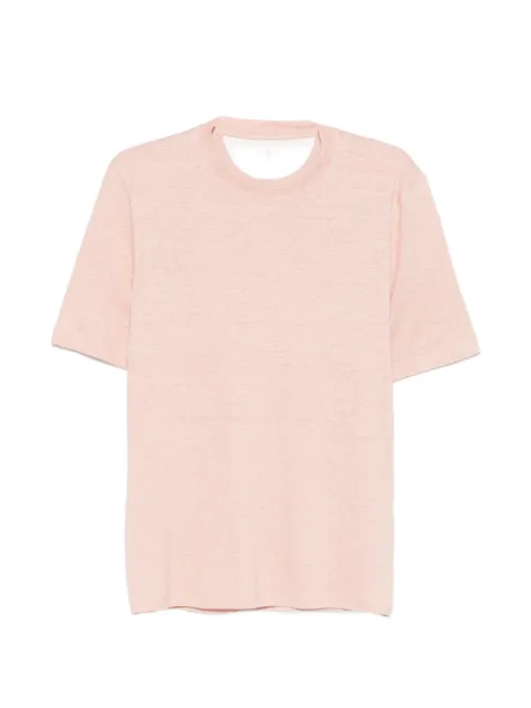 Brunello Cucinelli round neck T-shirt Pink MW8351308C014