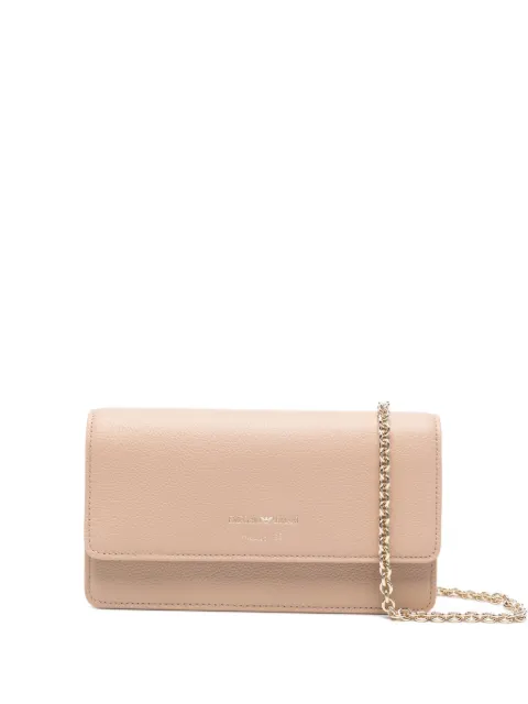 Emporio Armani chain leather clutch bag Neutrals EW003036AF19568