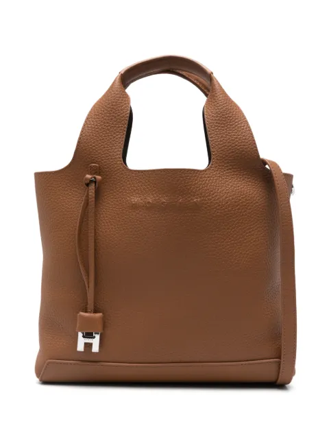 Hogan logo-plaque tote bag Brown KBW01RA0200TH1