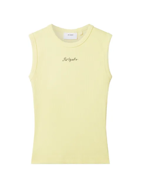 Axel Arigato ribbed scoop-neck tank top Yellow A3868001