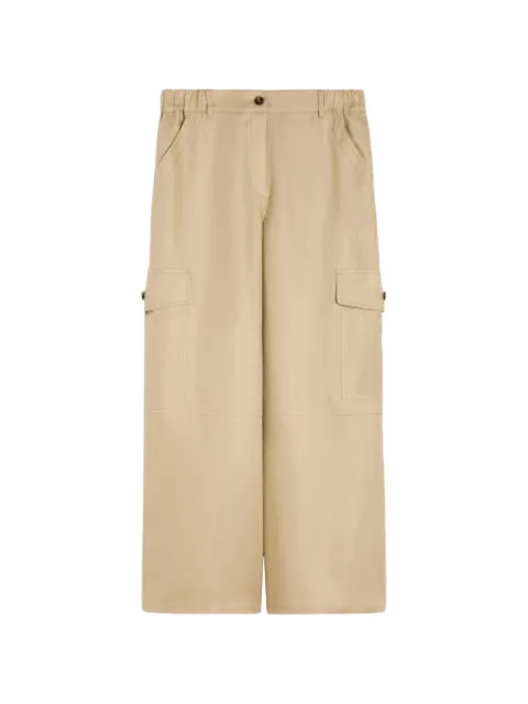 Weekend Max Mara Finale linen cargo-pocket trousers Neutrals 2615131033600001