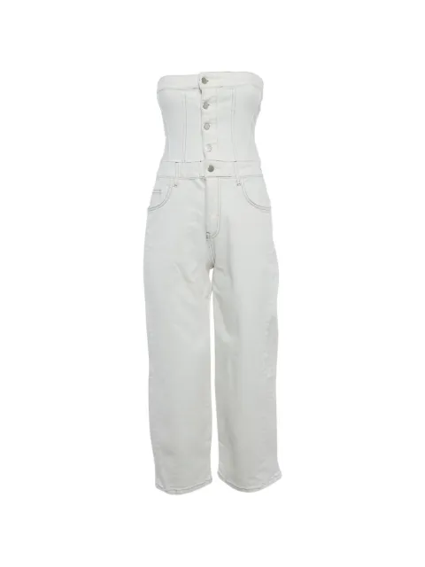 Wear That strapless denim jumpsuit White 1208133