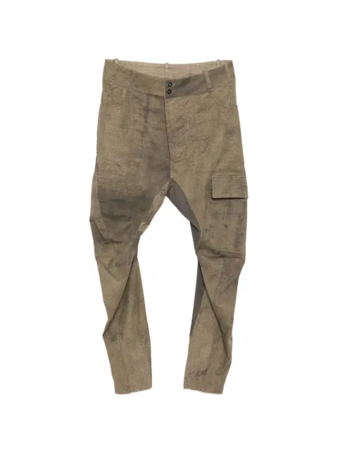Masnada patchwork trousers Brown M3664