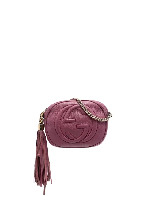 Gucci Pre-Owned 2016-2025 Mini Pebbled Calfskin Soho Chain crossbody bag Pink RL4KAI1P216Y2FSN