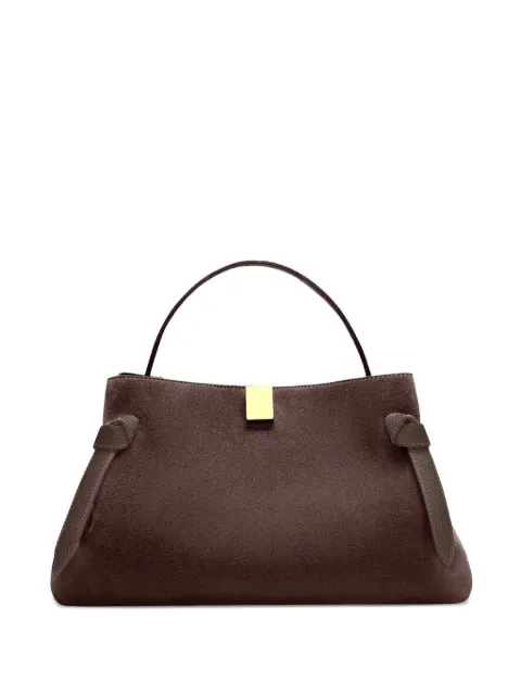 Yuzefi Gyoza suede tote bag Brown YUZRS26HBGZS026