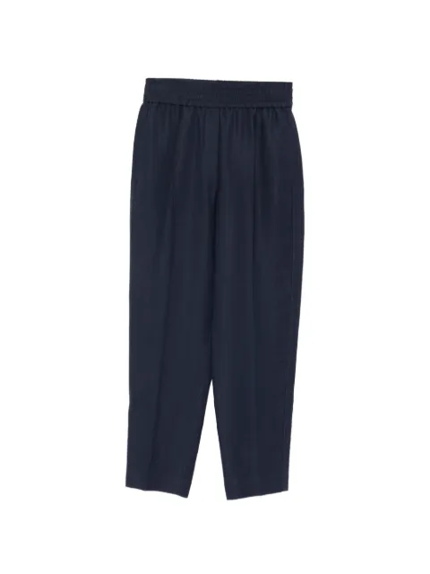 Brunello Cucinelli elasticated-waistband trousers Blue MH126P7197C4224