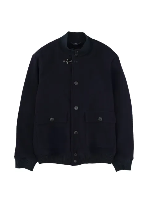 Fay patch pocket wool jacket Blue NAM1252004JWYE