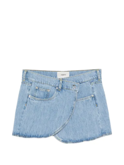 Coperni asymmetric denim skirt Blue COPJ24F2056