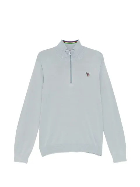 PS Paul Smith zebra-logo cotton sweater Blue M2R872XZM21858