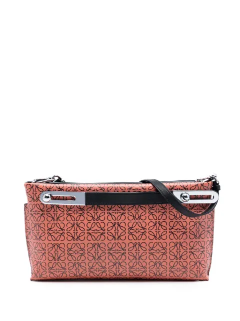 Loewe Pre-Owned 2010-2025 Small Repeat Anagram Leather Missy satchel Orange GY8JKV2TT33M2KEB