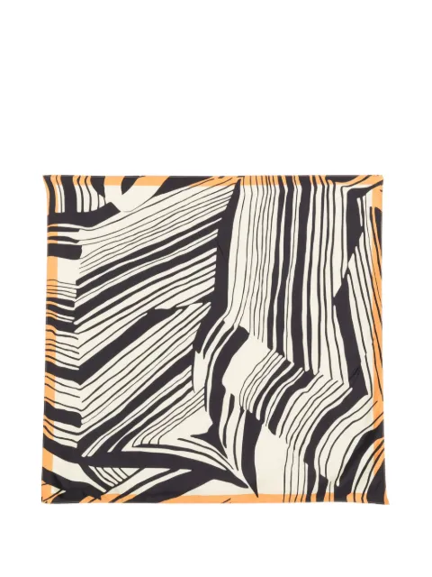Raquel Diniz patterned scarf Black ZFS0001NSS0020