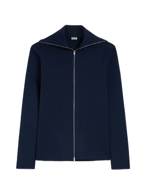 Jil Sander technical zip-up cardigan Blue J21HP0014J19165