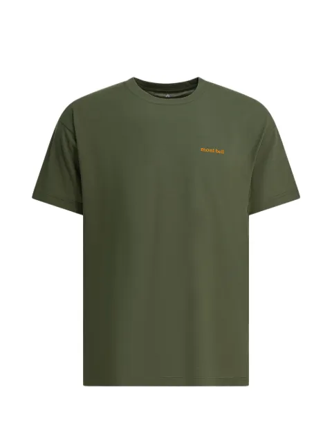Montbell printed T-shirt Green 2304639WICKRONTMOUNTAINSSUNKH