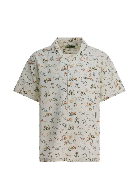 Montbell buttoned print shirt Neutrals 2104776TAKELOHAMSACTIVITY1