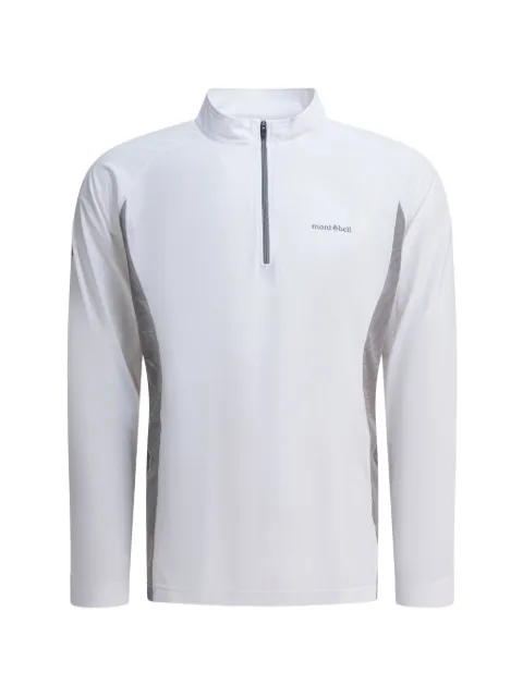 Montbell zip long-sleeve sweater White 2304497COOLLONGSLEEVEWT
