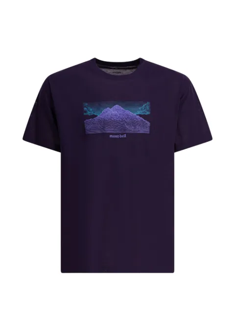 Montbell graphic t-shirt Purple 2304624WICKRONTGEOGRAPHYPU