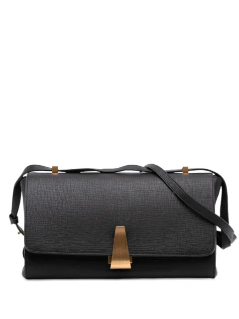 Bottega Veneta Pre-Owned 2012-2025 Grained Calfskin BV Angle shoulder bag Black PSJK7YTN8H0K0T5C