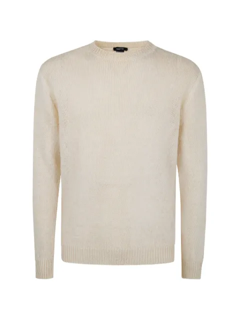 Avant Toi crew-neck sweater Neutrals 226SU3560LSSVGH