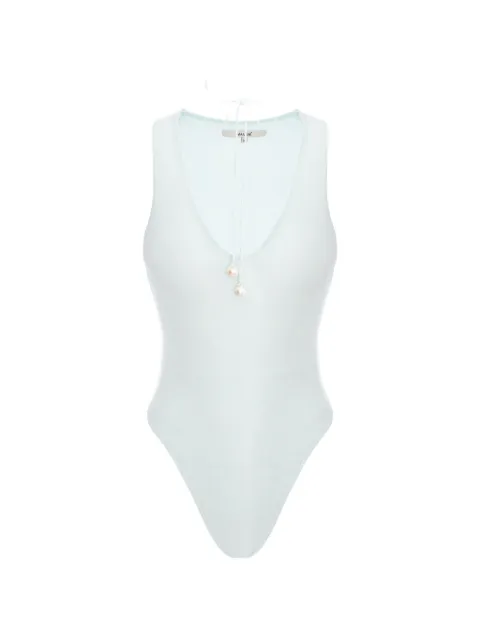 MANURÍ tie-neck sleeveless bodysuit Blue MRSS26VIWL9BD34