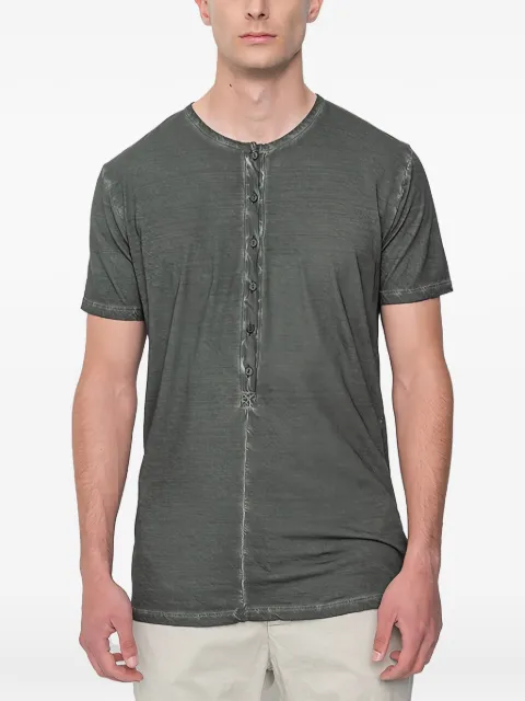 MD75 buttoned T-shirt Grey MODEL10275