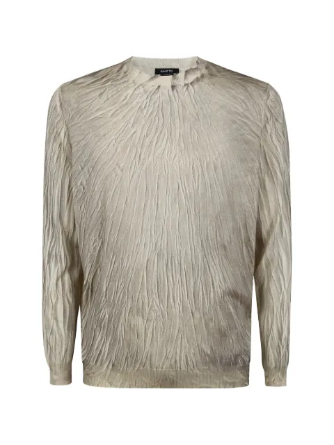 Avant Toi crew-neck sweater Neutrals 226SU3200CSFVF