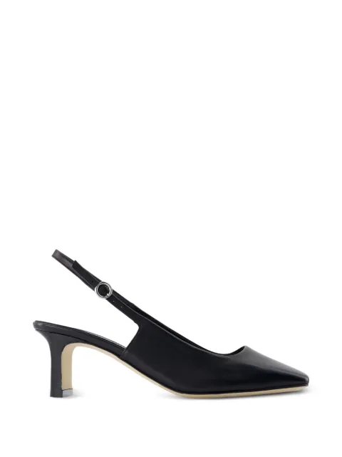 Aeyde Liza square-toe leather pumps Black A11PU0685001001126