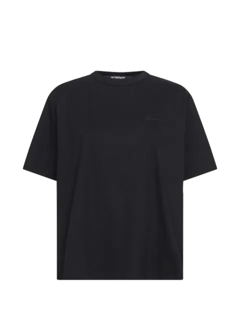 Jacquemus logo-embroidered T-shirt Black TOW00896AJ00260