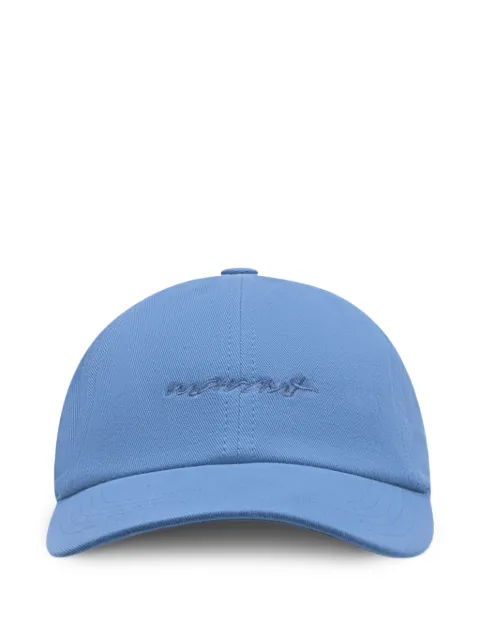 ISABEL MARANT Tomas embroidered cotton cap Blue CQ053XFAD1C06A