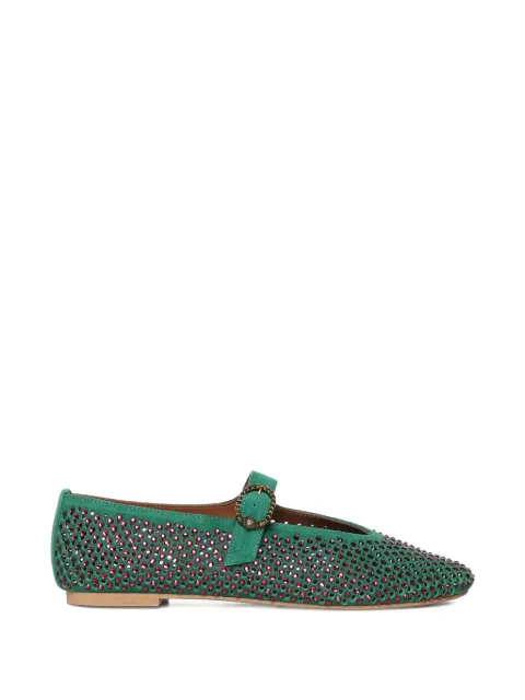 Kurt Geiger London Mayfair buckle-embellished ballet flats Green 2656375209