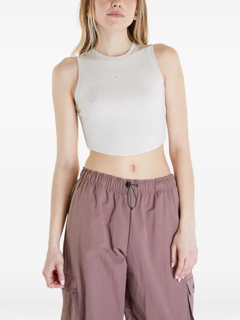 Nike ribbed cropped tank top Neutrals FB8279