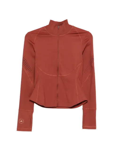 adidas by Stella McCartney perforated-detail jacket Brown JY8145