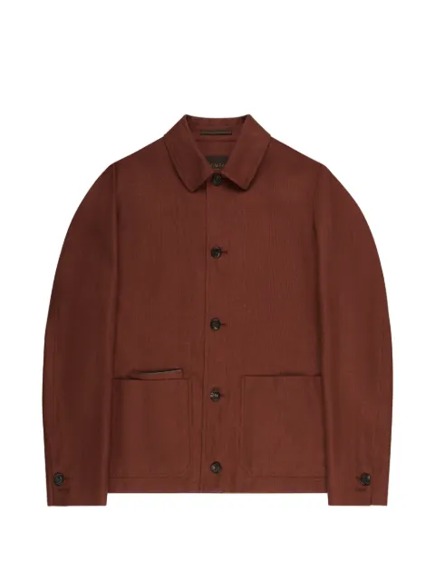 slowear single-breasted blouson jacket Brown 63I64190485