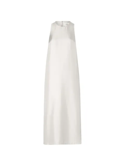 LouLou de Saison Paloma twisted back midi dress Neutrals PALOMA