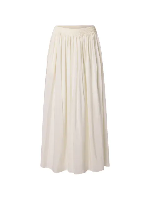 LouLou de Saison Naya gathered flared maxi skirt Neutrals NAYA