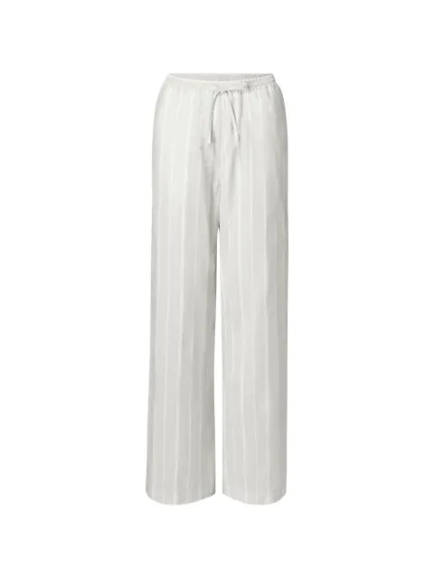 LouLou de Saison Macao striped drawstring trousers Neutrals MACAO