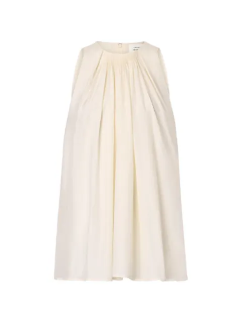 LouLou de Saison Liao flaring gathered blouse Neutrals LIAO