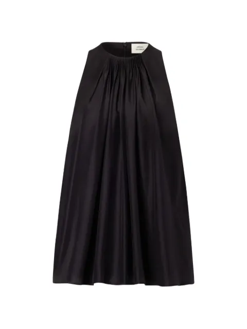 LouLou de Saison Liao flaring gathered blouse Black LIAO