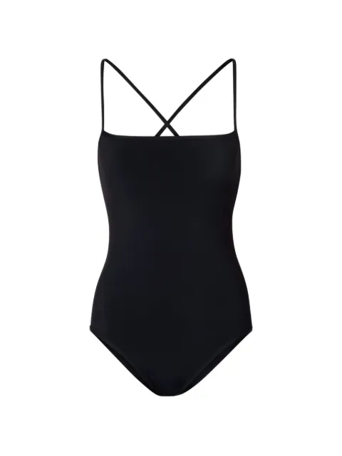 LouLou de Saison criss-crossing straps swimsuit Black ITAKLDS