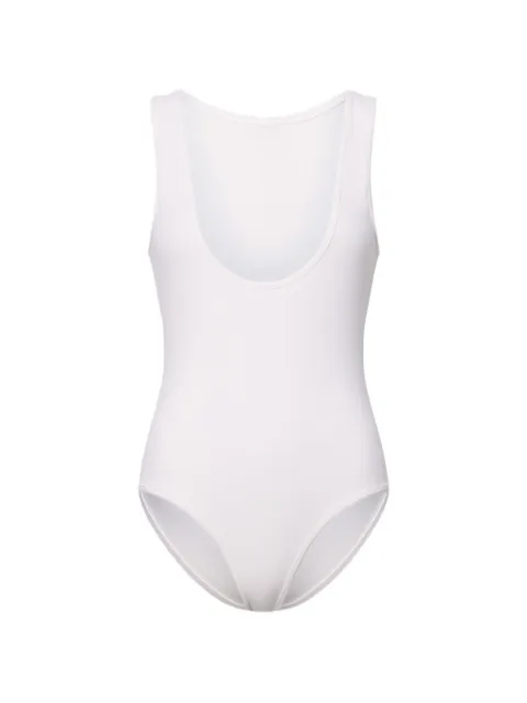 LouLou de Saison scoop-neck swimsuit White GIANNALDS