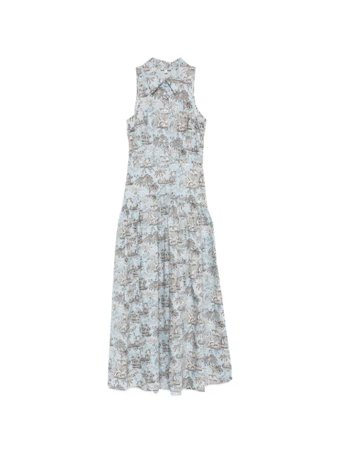 STAUD Romy polo-collar maxi dress Blue R26R2306SP