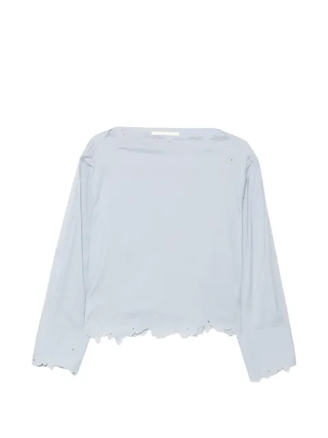 JNBY floral-embroidered blouse Blue 5Q2214880